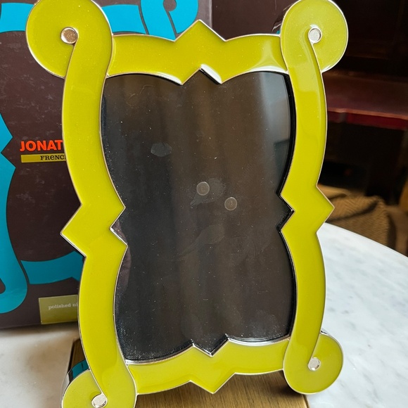 Jonathan Adler French Curve green enamel and polished nickel picture frame - Picture 14 of 15